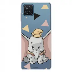 Funda Oficial de Disney Dumbo Silueta Transparente para Samsung Galaxy A12