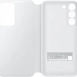 Funda - Samsung Clear View Cover, Tapa de libro, Para Galaxy S22, Blanco