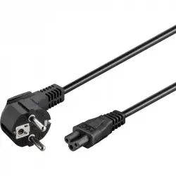 Goobay Cable de Alimentación Trébol IEC-320/C5 3m Negro