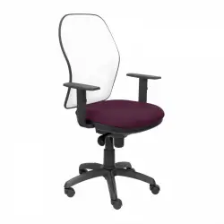 Piqueras y Crespo Jorquera Silla Malla Blanca Asiento Bali Morado