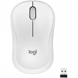 Ratón inalámbrico - Logitech M220 Silent, Inalámbrico, 2.4 GHz, Receptor USB, 1000 dpi, Batería 18 Meses, Ambidiestro, Compatible con PC/Mac, Blanco