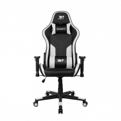 Silla gaming - Drift DR90 Pro V8, 2D (regulable en altura y anchura), Hasta 150 kg, Blanco