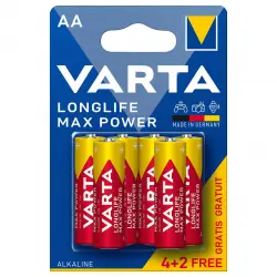 Varta - Blister Pilas Alcalinas BLx4+2 4706 AA Longlife Max Power