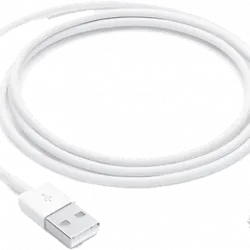 Apple Cable Lightning a USB, USB 2.0, iPhone, iPod o iPad, 1 m, Blanco