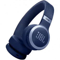 Auriculares inalámbricos - JBL Live 670 NC, Cancelación ruido adaptativa, Autonomía hasta 65 h, Azul