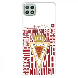 Funda del Real Murcia Escudo Fondo Blanco Licencia Oficial Real Murcia para Samsung Galaxy A22 5G