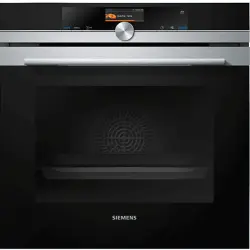 Horno - Siemens HS636GDS2, 71 l, Función Vapor, 3600 W, 13 funciones, Integrable, Pirolítico, A+, Inox