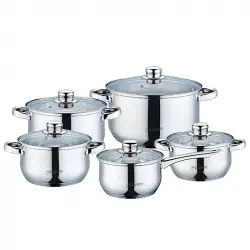 Maestro MR-2020-10 Batería de Cocina 10 Piezas Acero Inoxidable