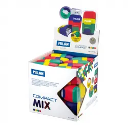 Milan Compact Mix Caja de 24 Afilaborras Colores Surtidos