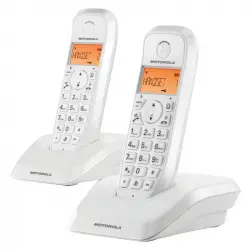 Motorola S1202 Duo Pack 2 Teléfonos Inalámbricos Blancos