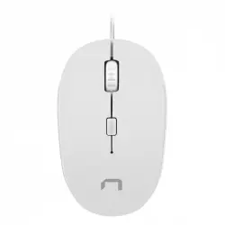 Natec Sparrow Ratón Óptico 1200 DPI Blanco