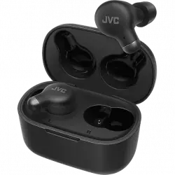 Auriculares True Wireless - JVC HA-A25TBNE, Cancelación ruido, Autonomía 28 h, Micrófono, Negro