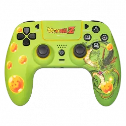 Gamepad - FR-TEC Shenron de Dragon Ball Z, Inalámbrico, 10 horas autonomía, Para PS4 y PC, Con luz LED