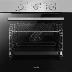 Horno - Fagor 8H-115BN, Multifunción, Limpieza por vapor, 77 l, 59.5 cm, Puerta fría, Inox