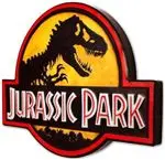 Placa metal Doctor Collector Jurassic Park Logo