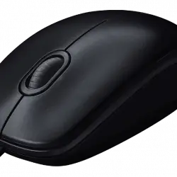 Ratón - Logitech M100, USB Óptico, Con cable, 1000 ppp, Función scroll, Negro