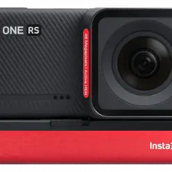 Cámara deportiva - Insta 360 ONE RS 4K Edition, 48 MP, 6K Modo panorámica, WiFi, Zoom 2.7x, Rojo