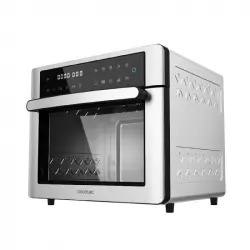 Cecotec Bake&Fry 2500 Touch Steel Horno Freidora de Aire Caliente 1600W 26L Acero