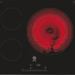 Encimera - Balay 3 EB 767 LQ, Vitrocerámica, Eléctrica, zonas, 32 cm