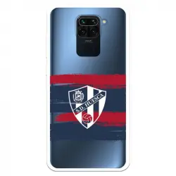 Funda Licencia Oficial SD Huesca Rayas Transparente para Xiaomi Redmi Note 9