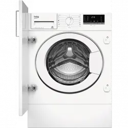 Lavadora integrable - Beko WITV 8612 XW0R, 8 kg, 1200 rpm, SteamTherapy™, AntiCrease®, Blanco