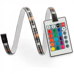 Mobile Tech Colorled Tira LED RGB para TV con Control Remoto 3m