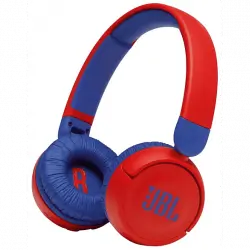 Auriculares infantiles - JBL JR310BT, De diadema, BT, Hasta 30 horas, Micrófono, Rojo y Azul