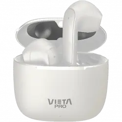 Auriculares True Wireless - Vieta Pro Fit 2, Bluetooth 5.3, Touch Control, Asistente de voz, 20 h, Blanco