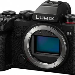 Cámara EVIL - Panasonic Lumix DC-S5E-K, 24,2 MP, 4K UHD 10-bit, V-Log, Dual I.S. 5 Axis, Wi-Fi, Negro