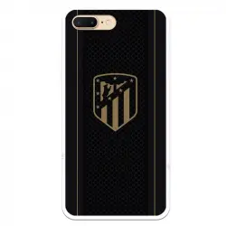 Funda Licencia Oficial Atlético de Madrid Plus Escudo Dorado Fondo Negro para iPhone 7 plus