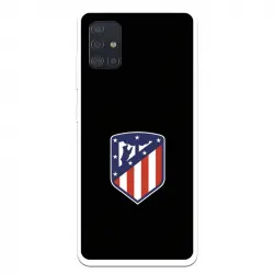 Funda Licencia Oficial del Atleti Escudo Fondo Negro para Samsung Galaxy A51