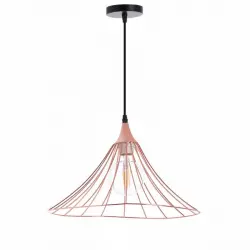 Lámpara De Techo Opole Oro Rosa 40x40x18cm 7hsevenon Deco