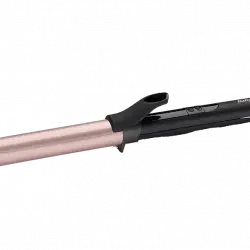 Rizador - Babyliss Rose Quartz, 25 mm, 6 temperaturas, Hasta 210 ºC, Cerámica de cuarzo, Rosa