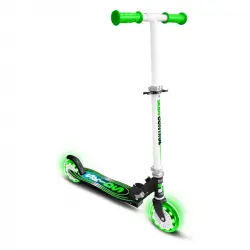 Skids Control Patinete Infantil Plegable Verde/Blanco