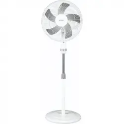 Sogo Ventilador de Pie 50W Blanco/Plata