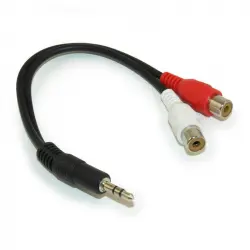 Startech Cable Adaptador Audio Mini Jack 3,5 mm a RCA 15cm