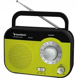 Sunstech RPS560 Radio Portátil Analógica Verde