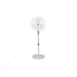 Akunadecor - Ventilador De Pie Metal Blanco Bise