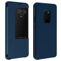 Avizar Funda Azul Oscuro con Ventana Inteligente Táctil para Huawei Mate 20