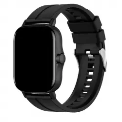 Cool Correa Universal Goma Negro 20mm para Amazfit Bip/GTS/Bip Lite/Huawei/Samsung/Cool Oslo