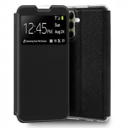 Cool Funda Flip Cover Liso Negro para Samsung A356 Galaxy A35 5G