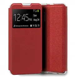 Cool Funda Flip Cover Liso Rojo para Samsung Galaxy A32 4G