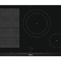 Encimera - Siemens EX875LEC1E, Eléctrica, Inducción, 4 zonas, 28 cm, Negro