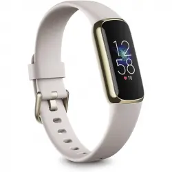 Fitbit Luxe Pulsera de Actividad Blanco Marfil/Acero Inoxidable Dorado