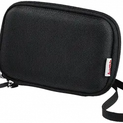 Funda disco duro - HAMA 095546PC, 2.5" HDD, Universal, Material EVA, Repelente al agua, Negro