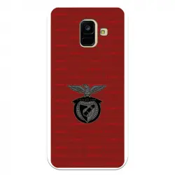 Funda Para Samsung Galaxy A6 2018 Del Escudo Fondo Granate - Licencia Oficial Benfica