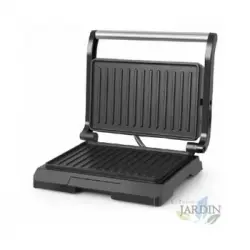 Grill Inox Orbegozo. Placa Con Capa Antiadherente. Superficie De Asado: 23x14,5 Cm. Potencia: 800w.