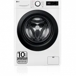 Lavadora carga frontal - LG F4WR5009A6W, Serie 500, 9kg, 140rpm, 12 programas, AI Direct Drive™, vapor Steam™, Blanco