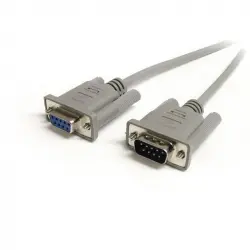 Startech Cable de Extensión Serial DB9 Macho/Hembra 90cm Gris