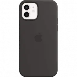 APPLE funda silicona con MagSafe para el iPhone 12 y Pro, Negro